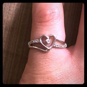 10kt white gold promise ring